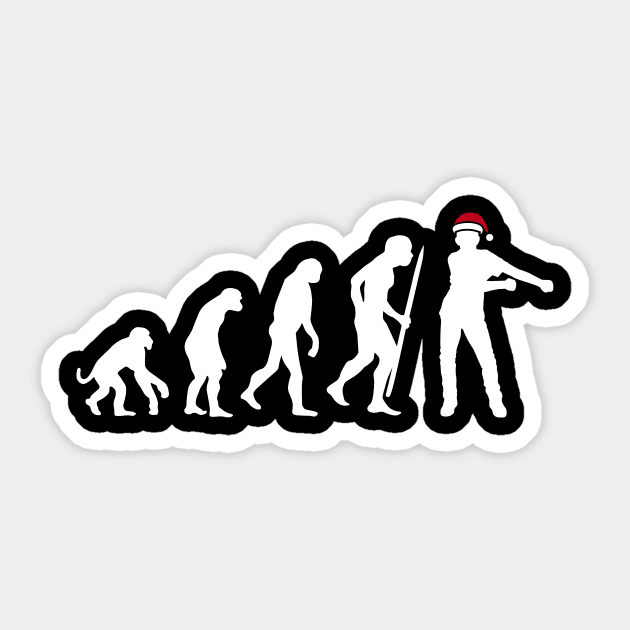 Christmas flossing floss dance - evolution theory Floss  like a boss Sticker by LaundryFactory